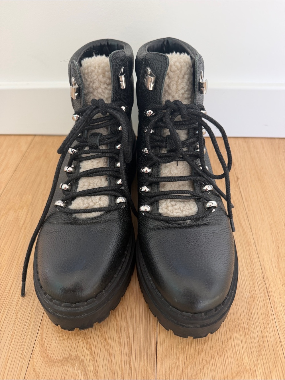 Marc Fisher LTD Black Nairy Winter Hiking Boot size 7M
